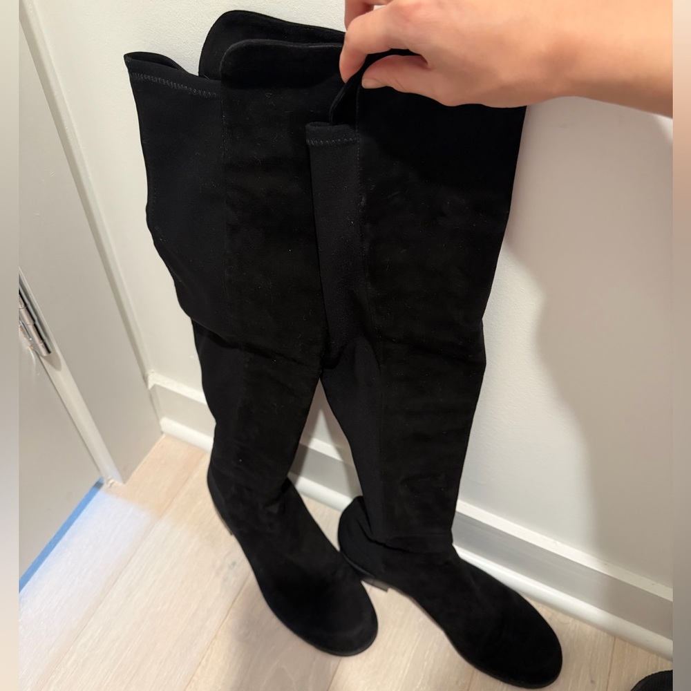 Stuart Weitzman 5050 boots black suede